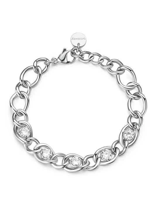 Brosway Bracciale distintivo in acciaio con zirconi cubici Ribbon BBN39 donna