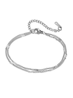 Emily Westwood Bracciale doppio in acciaio da donna Maia EWB24026S donna