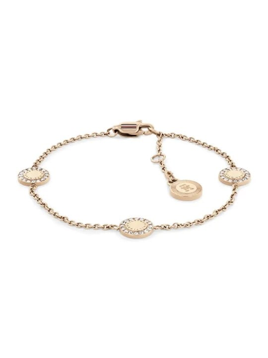 Tommy Hilfiger Bracciale Mini Crystals placcato oro rosa 2780906 donna