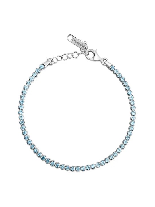 Brosway Bracciale tennis con zirconi cubici fantasia nuvola azzurro FCL107 donna
