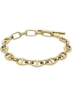 Fossil Bellissimo bracciale in acciaio placcato oro JF04759710 donna