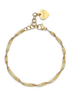 S'Agapõ Elegante bracciale placcato oro Hádek Chunky SHK52 donna