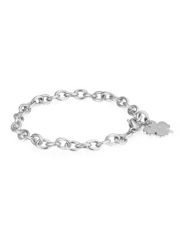 S'Agapõ Bracciale con ciondolo in acciaio Happy SHAC56 donna