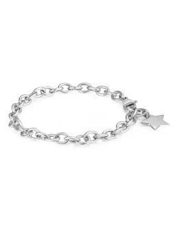 S'Agapõ Bracciale con ciondolo in acciaio Happy SHAC55 donna