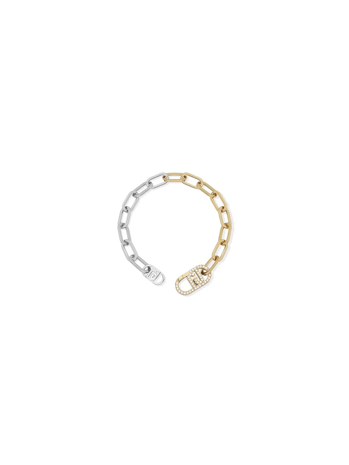 Liu Jo Bracciale bicolore distintivo con cristilla LJ2809 donna