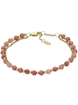 Fossil Bellissimo bracciale doppio placcato oro con perline JF04682710 donna