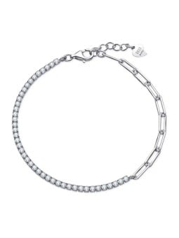 MOISS Bracciale alla moda in argento con cubic zirconi B0001493 donna