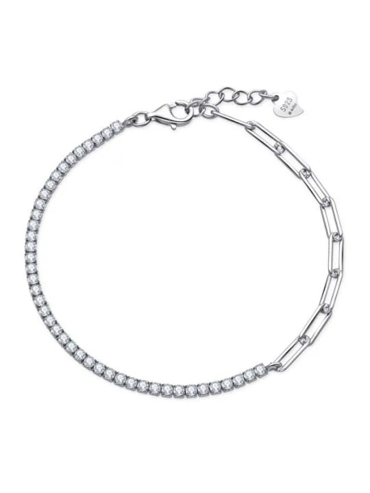 MOISS Bracciale alla moda in argento con cubic zirconi B0001493 donna