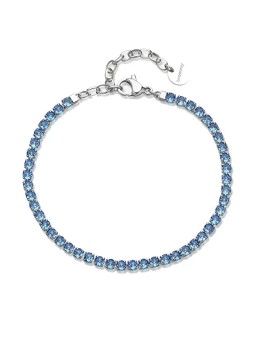 Brosway Bracciale tennis in acciaio con zirconi blu Desideri BEI107 donna