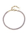 Brosway Bracciale tennis placcato oro con zirconi viola Desideri BEI104 donna