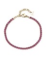 Brosway Bracciale tennis placcato oro con zirconi fucsia Desideri BEI106 donna