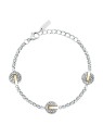Trussardi Bracciale in acciaio bicolore scintillante T-Round TJAYF10 donna