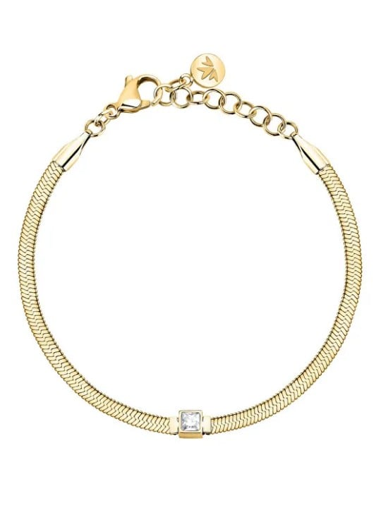 Morellato Bracciale placcato oro con cristallo trasparente Hadek Gioia SAVY36 donna