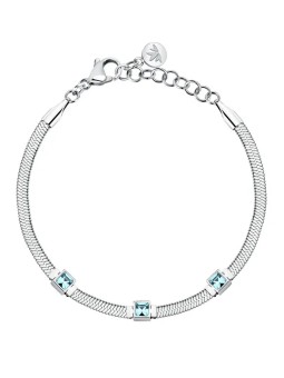 Morellato Bracciale in acciaio con cristilla azurri Hadek Gioia SAVY34 donna