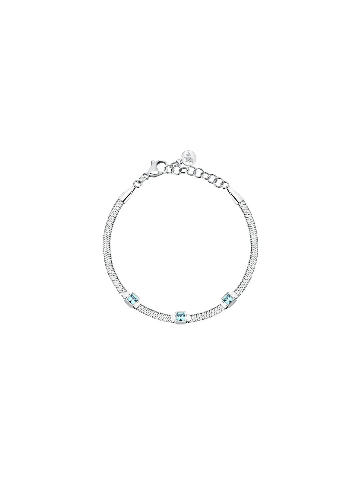 Morellato Bracciale in acciaio con cristilla azurri Hadek Gioia SAVY34 donna