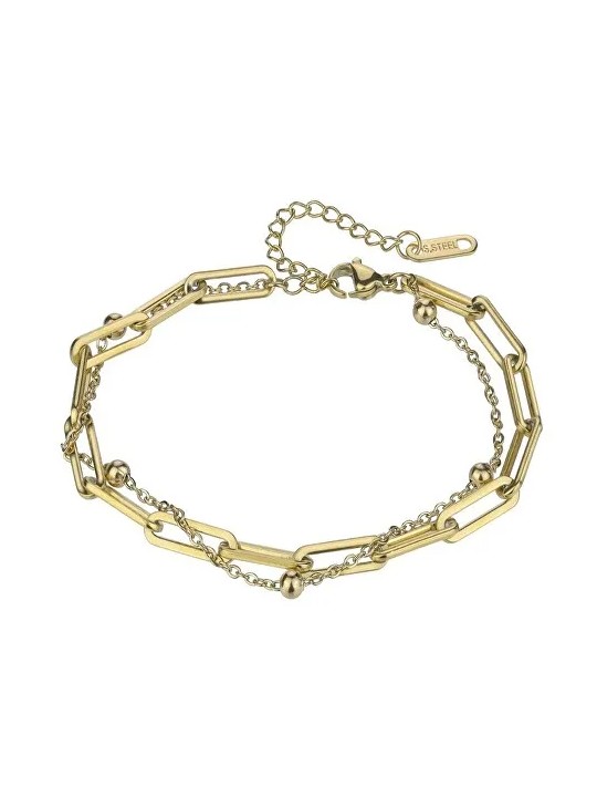 Marc Malone Bracciale Holly Gold MCB24021G Bracciale a doppia catena da donna