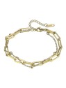 Marc Malone Bracciale Holly Gold MCB24021G Bracciale a doppia catena da donna