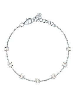 Morellato Bracciale in argento con zirconi cubici trasparente Tesori SAIW292 donna