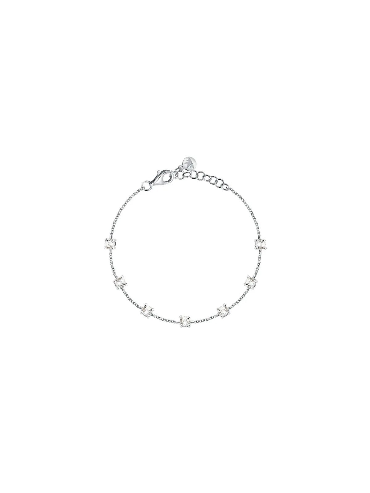 Morellato Bracciale in argento con zirconi cubici trasparente Tesori SAIW292 donna