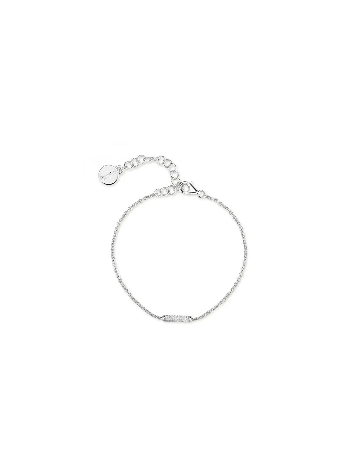 Rosato Bracciale minimalista in argento con zirconi Bianca RZBI64 donna