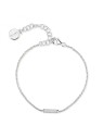 Rosato Bracciale minimalista in argento con zirconi Bianca RZBI64 donna