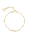 Rosato Bracciale minimalista placcato oro con zirconi Bianca RZBI65 donna