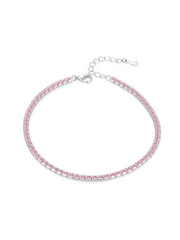 Agato Bracciale tennis rosa in argento AGB777/21-PI donna