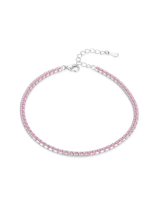 Agato Bracciale tennis rosa in argento AGB777/21-PI donna