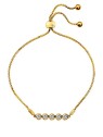 Hot Diamonds Affascinante bracciale placcato oro con topazio e diamante autentico Gemstone DL699 donna