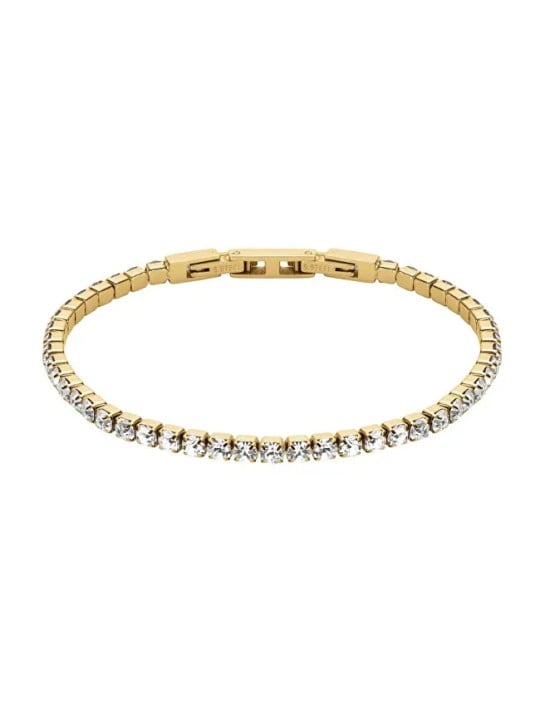 Rosefield Bracciale placcato oro abbinato con cristalli Tennis JBTWG-J1035 donna