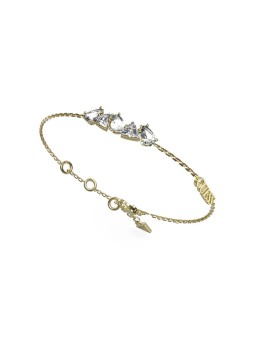 Guess Elegante bracciale placcato oro con zirconi Wonderlights JUBB04405JWYG - Lunghezza: 21 cm donna