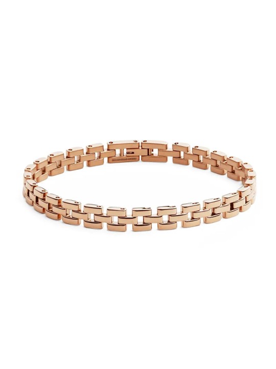 Daniel Wellington Bracciale fashion in bronzo in acciaio 3 maglie DW004009 - Lunghezza: 16.5 cm donna
