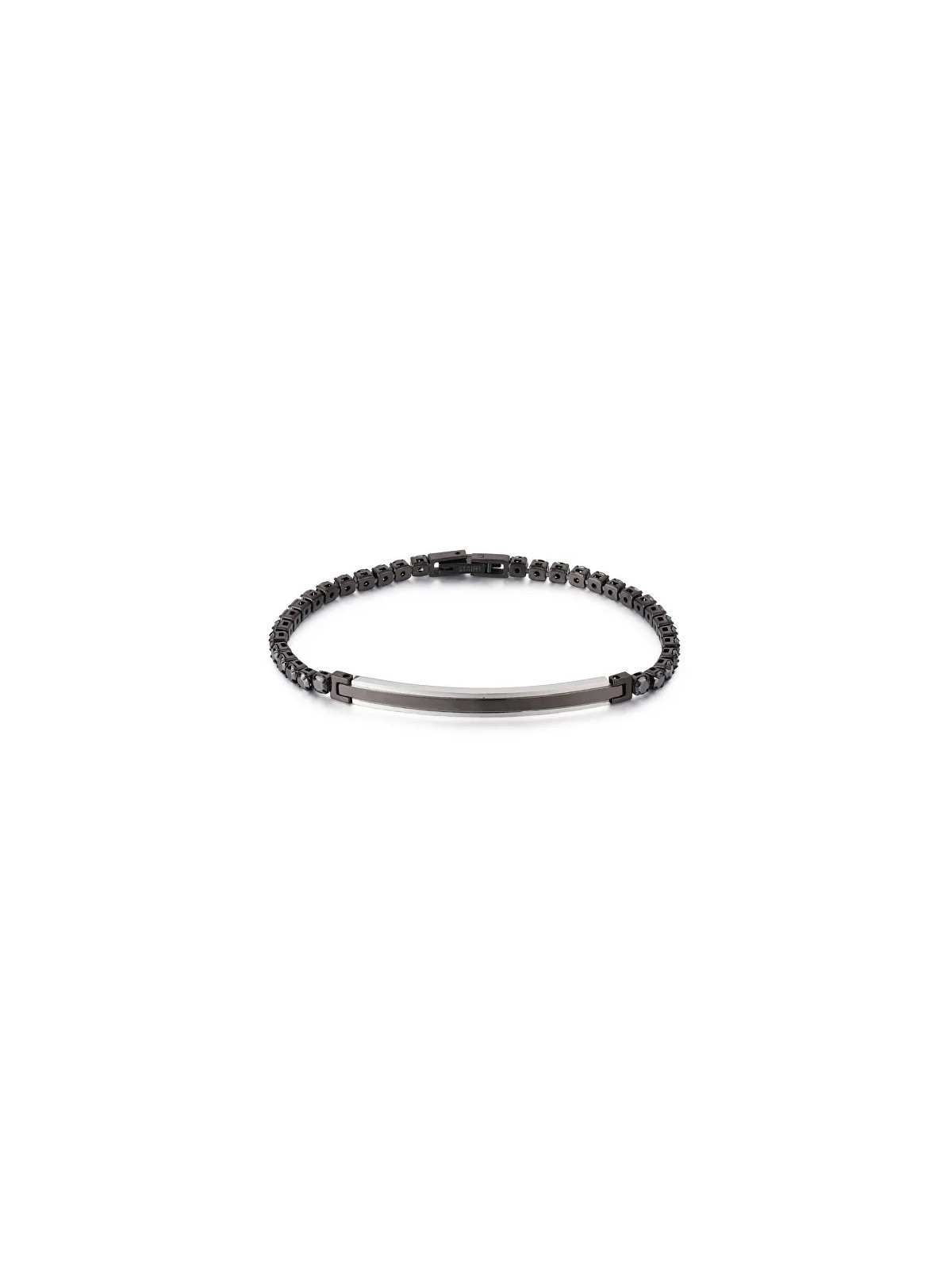 Troli Bracciale bicolore in acciaio nero VEDB109BS unisex