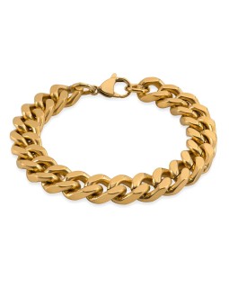 Troli Bracciale Pancer placcato oro massiccio - Lunghezza: 19 cm unisex