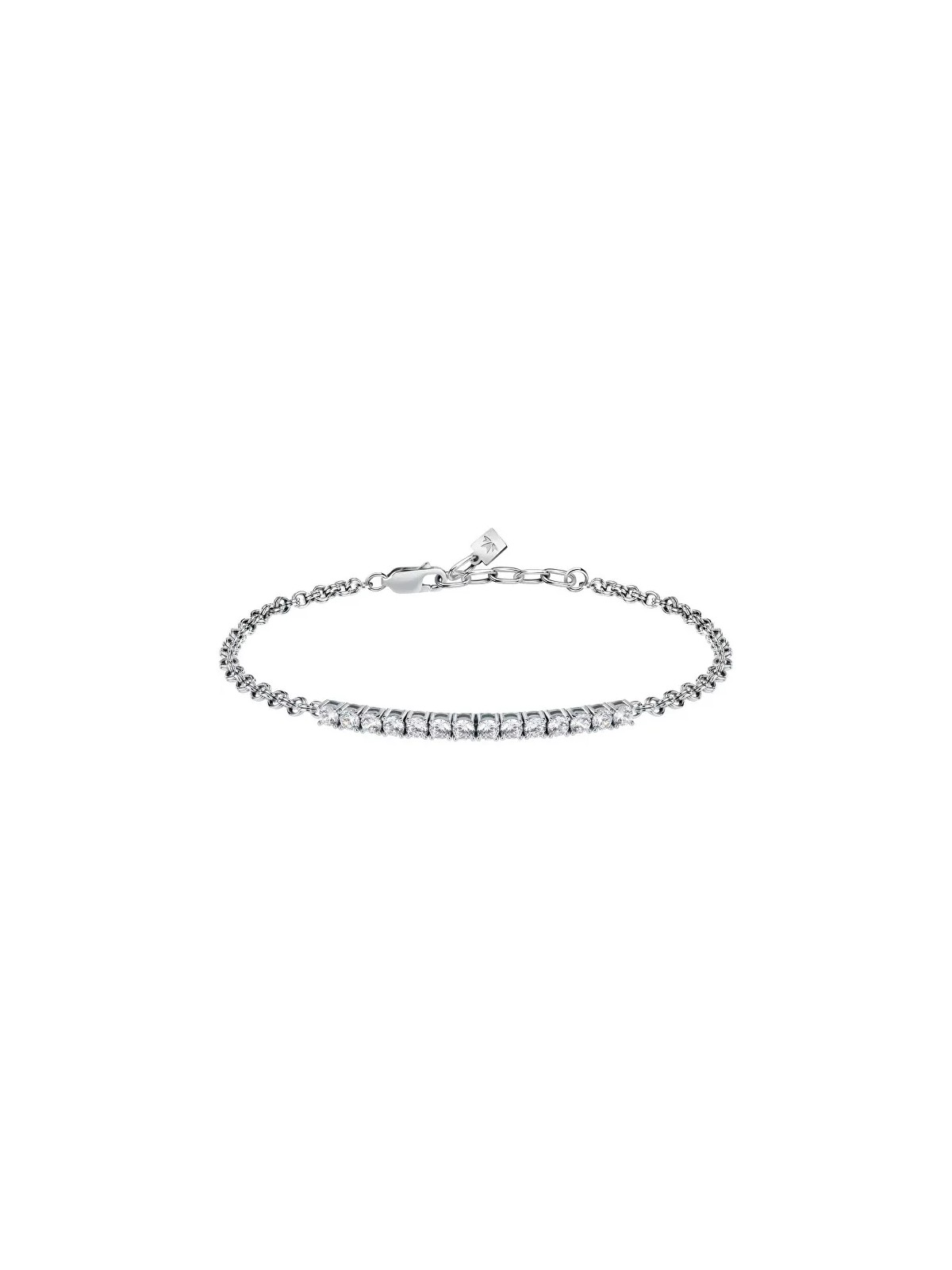 Morellato Bracciale moderno in argento con zirconi Tennis SATT17 unisex