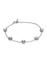 Diesel Bracciale moda in argento con cristalli DL1358040 unisex