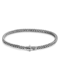 Rebel&Rose Bracciale intrecciato in argento Artemis RR-BR031-S - Lunghezza: 21 cm unisex