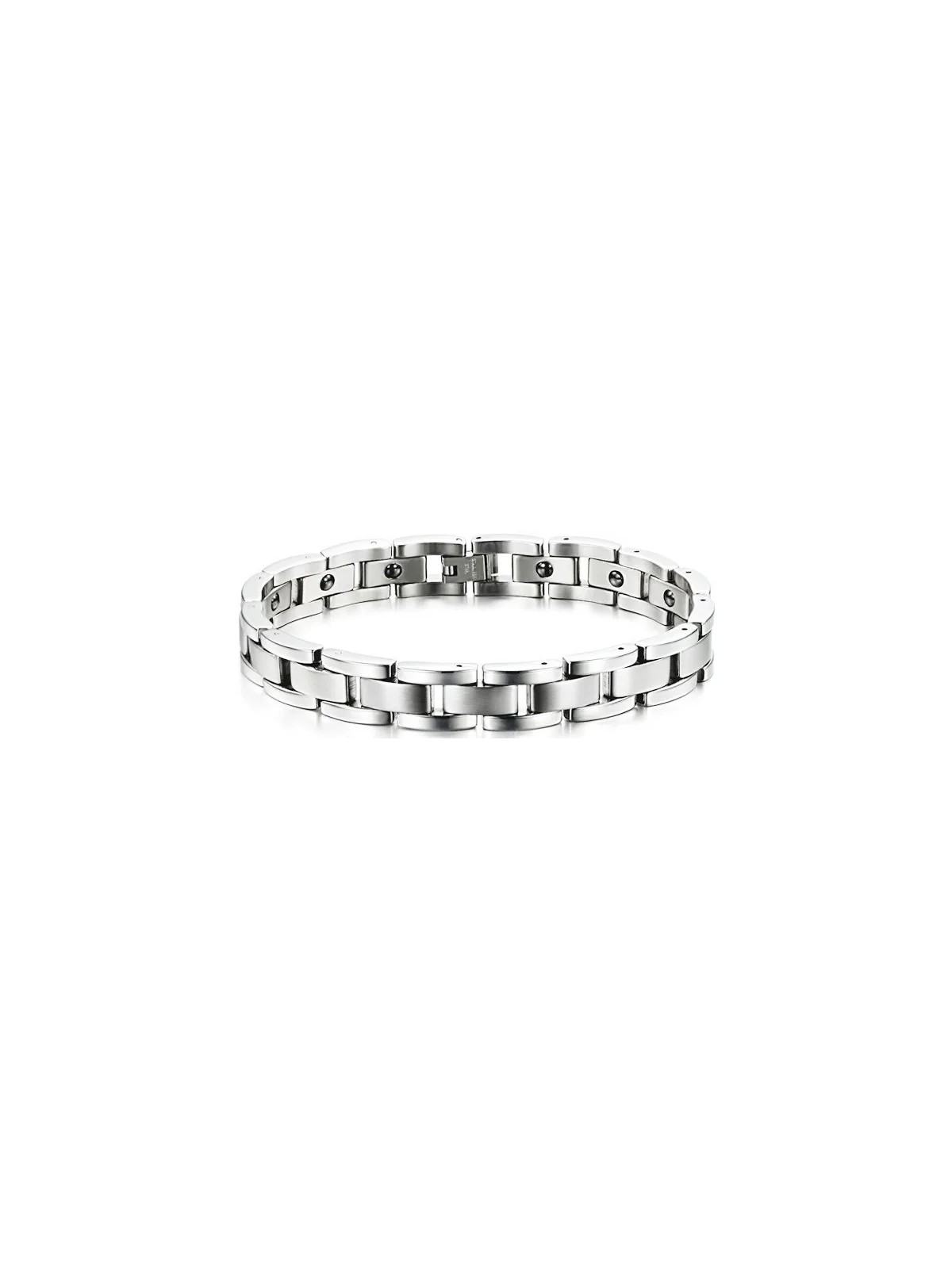 Troli Bracciale da uomo in acciaio con magneti energetici uomo