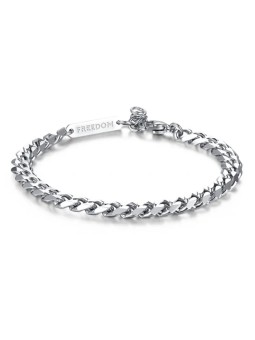 S'Agapõ Elegante bracciale in acciaio Ripple SRP11 uomo