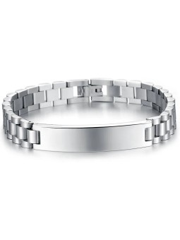 Troli Bracciale in acciaio massiccio n. 19 uomo