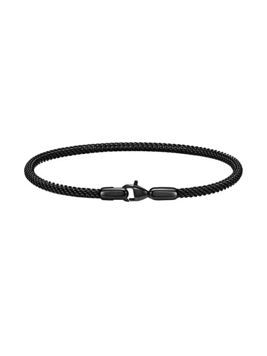 Daniel Wellington Bracciale in acciaio nero moda maglia Perfect Pair DW0040069 - Lunghezza: 18.5 cm uomo
