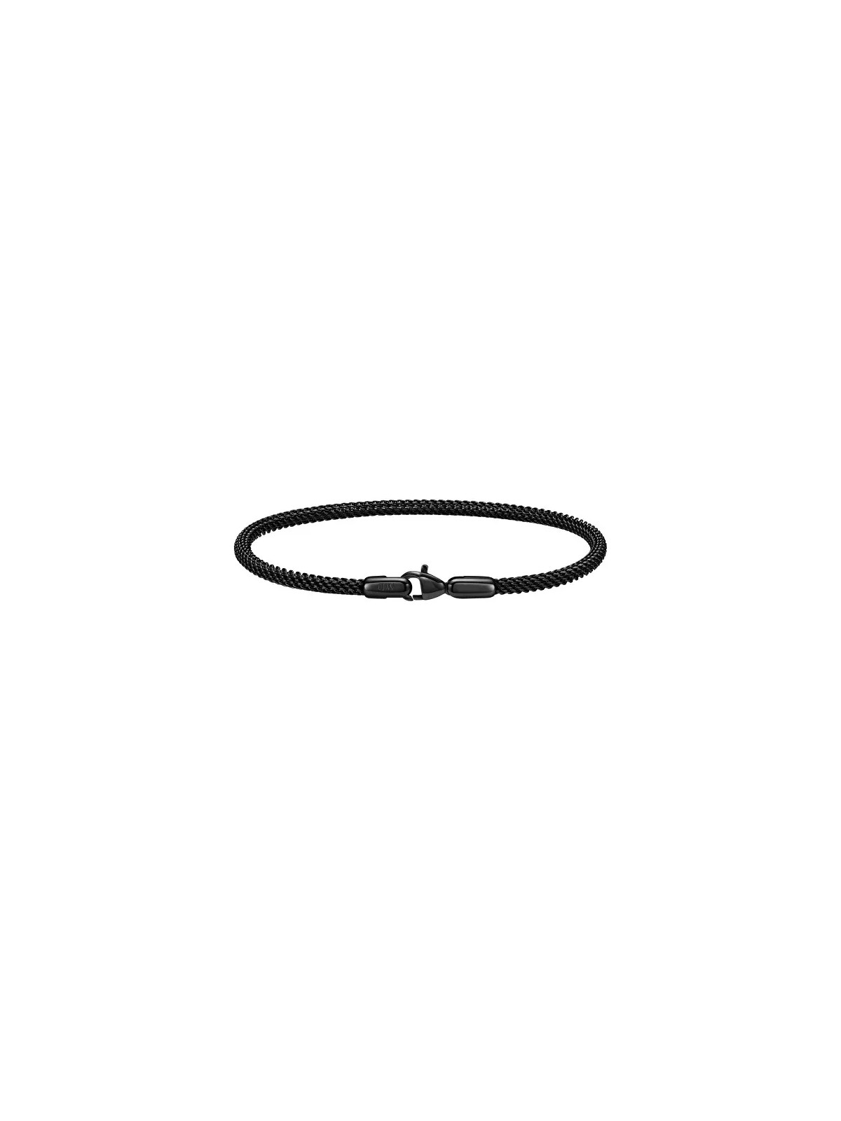 Daniel Wellington Bracciale in acciaio nero moda maglia Perfect Pair DW0040069 - Lunghezza: 18.5 cm uomo