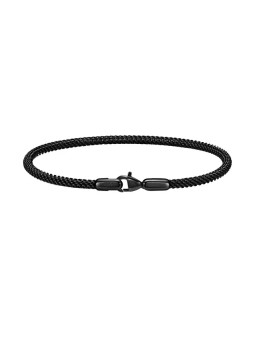 Daniel Wellington Bracciale in acciaio nero moda maglia Perfect Pair DW0040069 - Lunghezza: 19.5 cm uomo