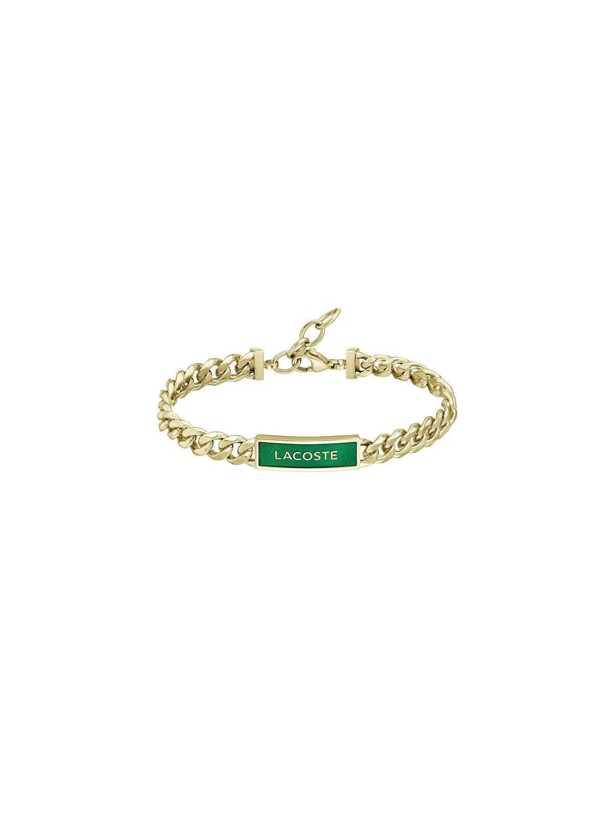 Lacoste Bracciale moderno in acciaio placcato oro 2040323 uomo