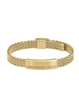 Hugo Boss Elegante bracciale placcato oro Mesh 1580610 uomo