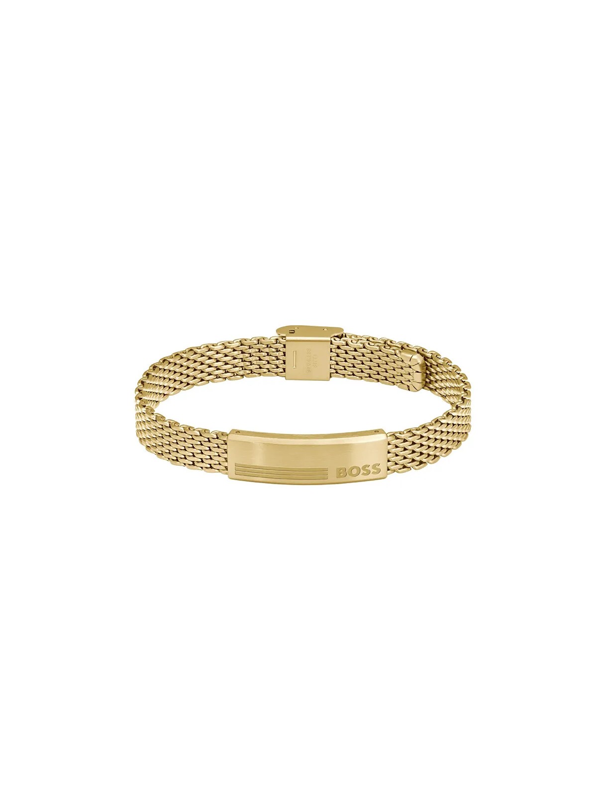 Hugo Boss Elegante bracciale placcato oro Mesh 1580610 uomo