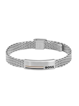 Hugo Boss Bracciale elegante in acciaio Mesh 1580611 uomo
