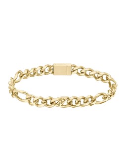 Hugo Boss Bracciale da uomo in acciaio placcato oro Rian 1580614 - Lunghezza: 19 cm uomo