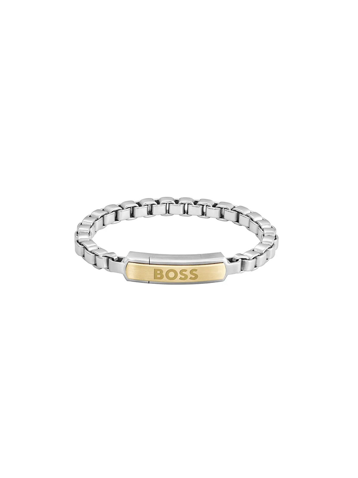 Hugo Boss Bracciale bicolore da uomo senza tempo in acciaio Devon 1580597 - Lunghezza: 17.5 cm uomo