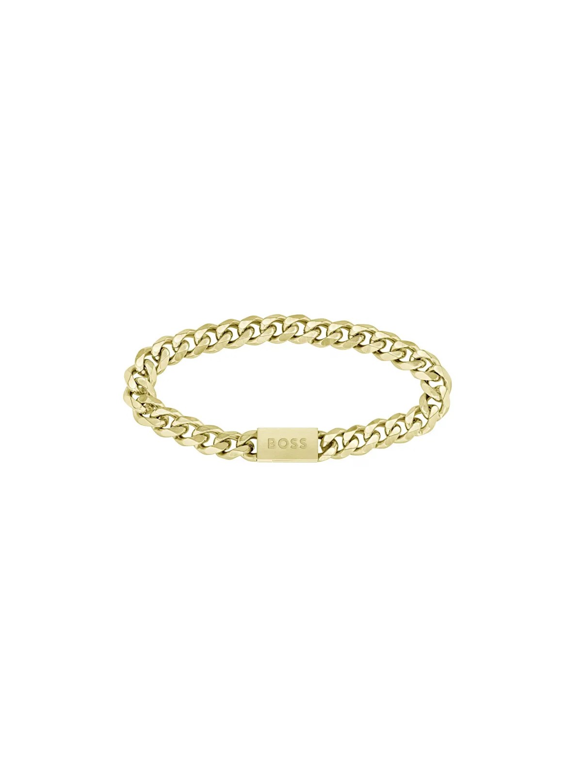 Hugo Boss Elegante bracciale placcato oro da uomo a maglie 1580403 - Lunghezza: 19 cm uomo
